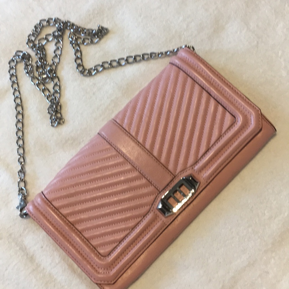 Rebecca Minkofff removable chain clutch/purse NWT